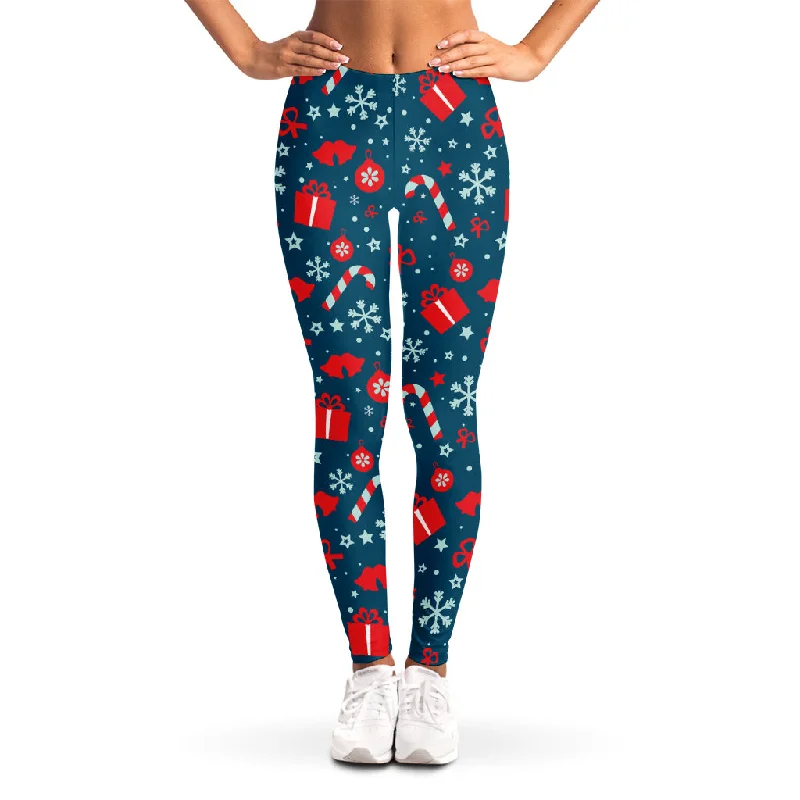 Christmas Holiday Elements Pattern Print Women's Leggings