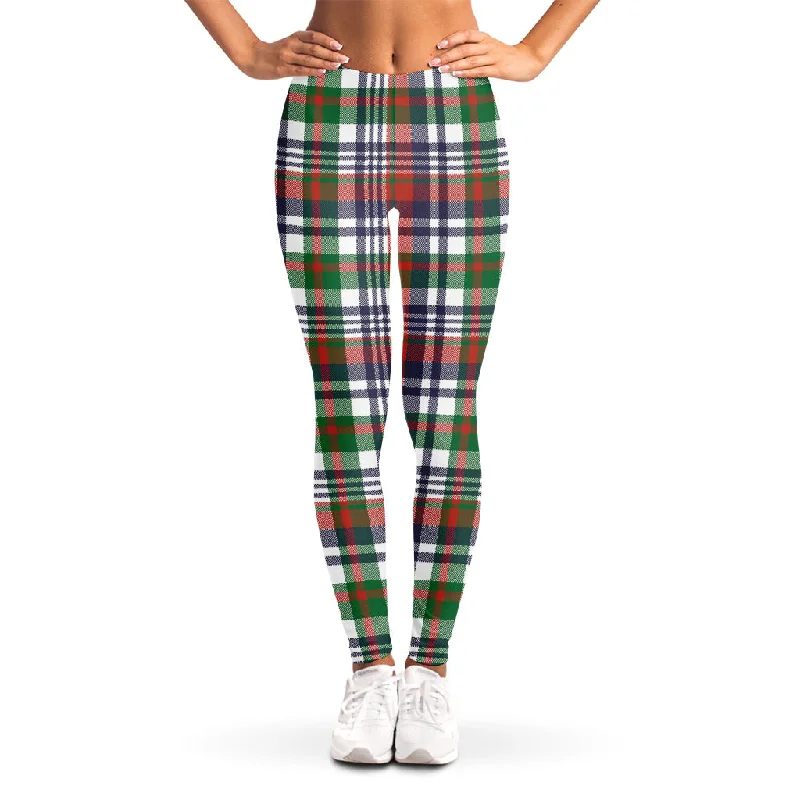 Christmas Madras Plaid Print Women's Leggings