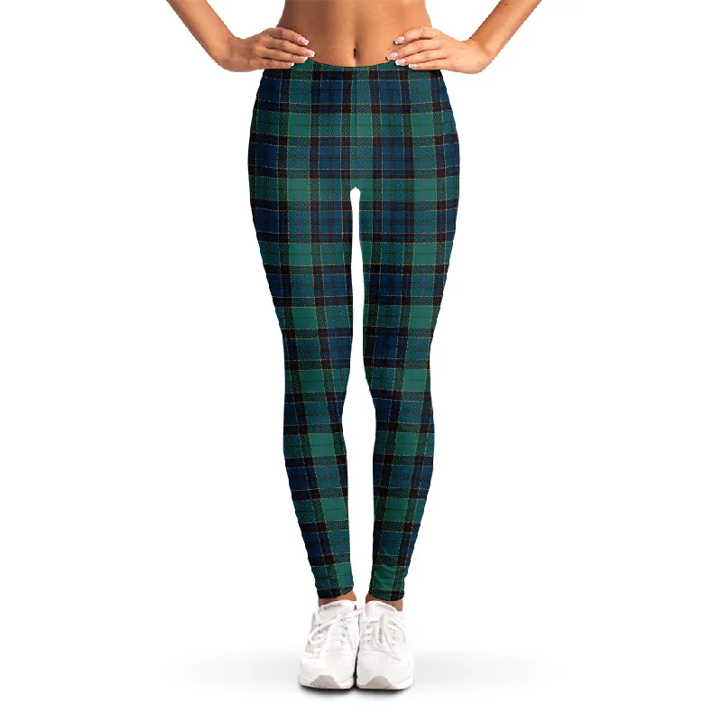 Clan Campbell Tartan Pattern Print Women's Leggings