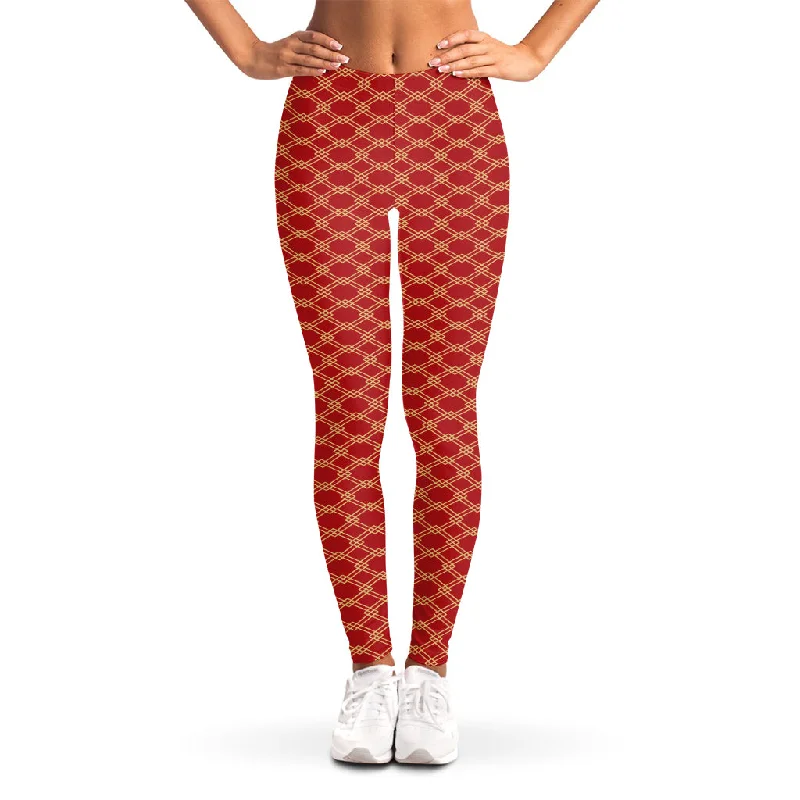 Classic Japanese Pattern Print Women's Leggings