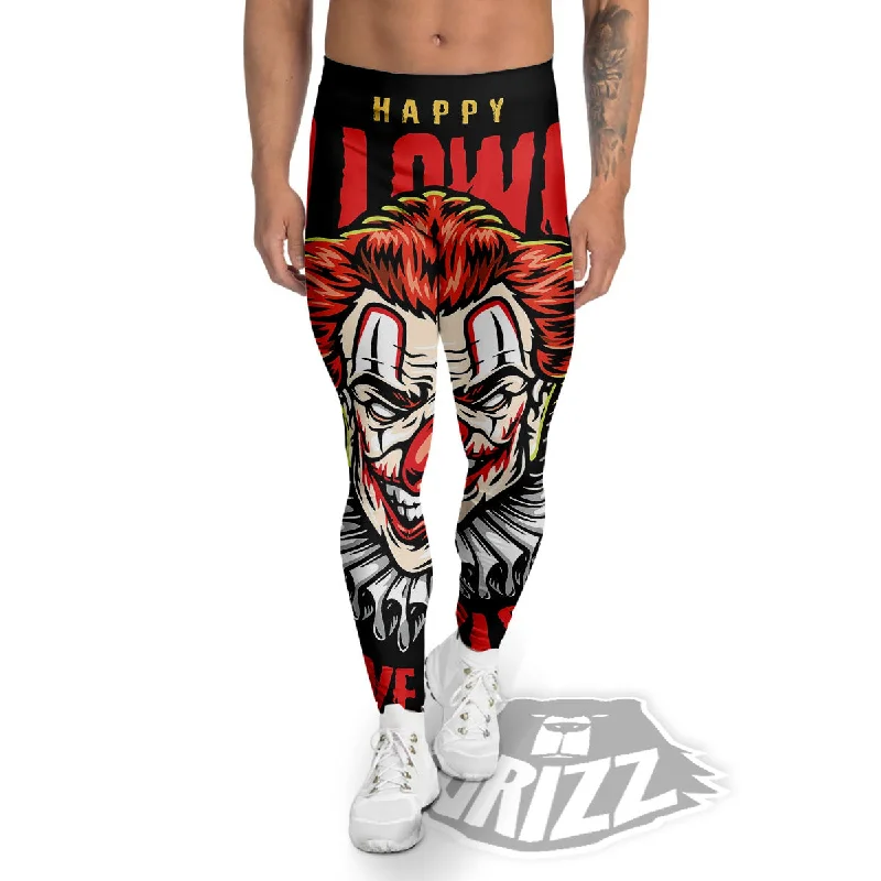 TIME-Limited Offer Clown Halloween Print Men's Leggings