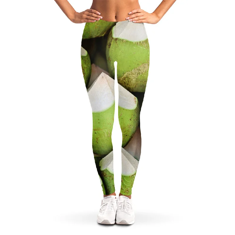 Coconut 3D Print Women's Leggings