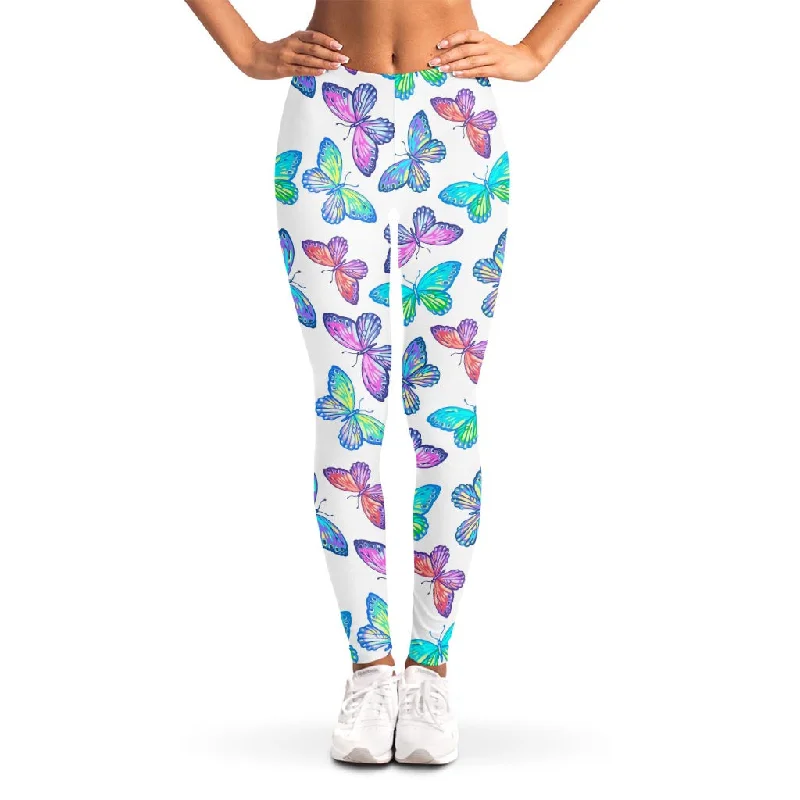 Special Promotion Colorful Butterfly Pattern Print Women's Leggings