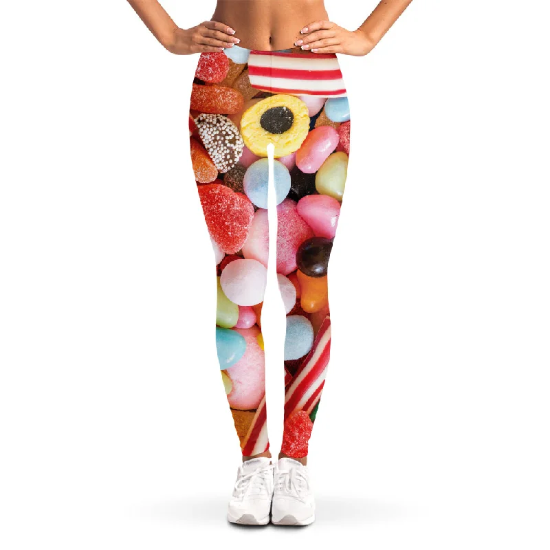 Colorful Candy And Jelly Print Women's Leggings