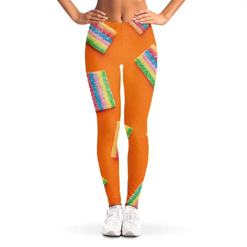 Colorful Gummy Print Women's Leggings