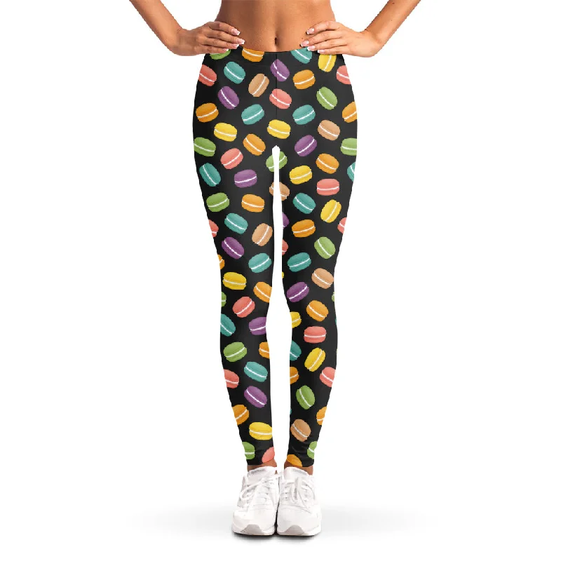 Colorful Macaron Pattern Print Women's Leggings