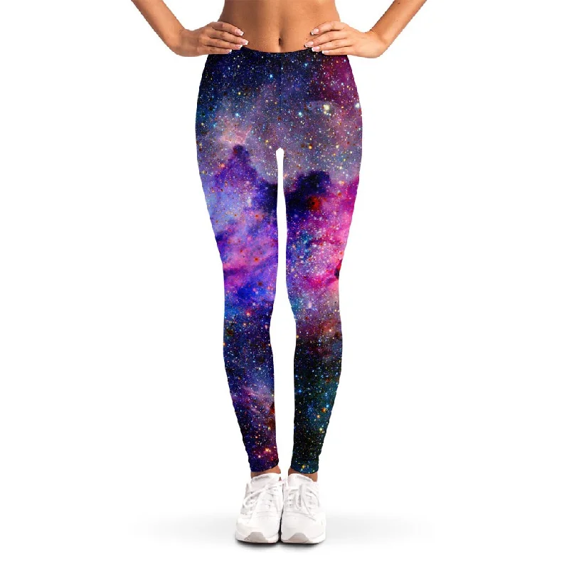 Big Savings Colorful Nebula Galaxy Space Print Women's Leggings