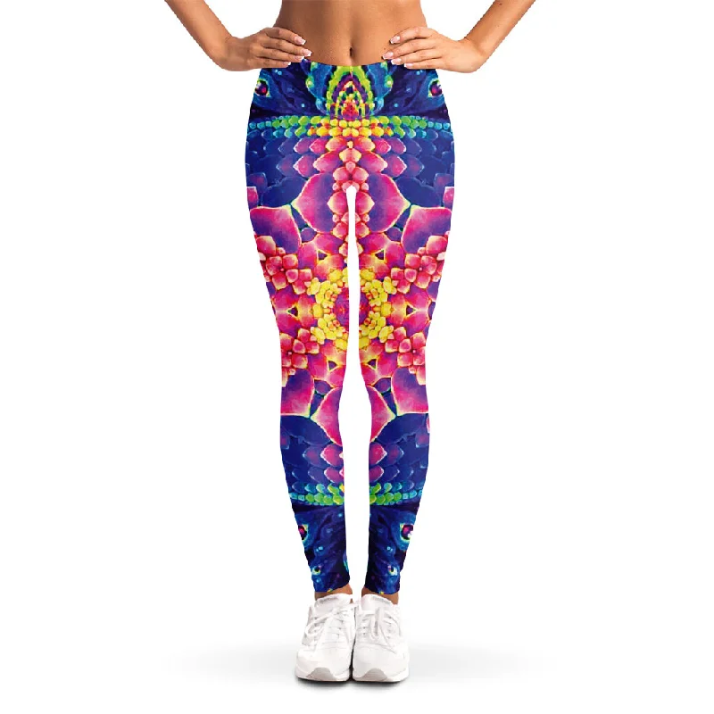 Colorful Psychedelic Kaleidoscope Print Women's Leggings