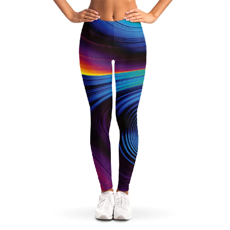 Colorful Psychedelic Print Women's Leggings