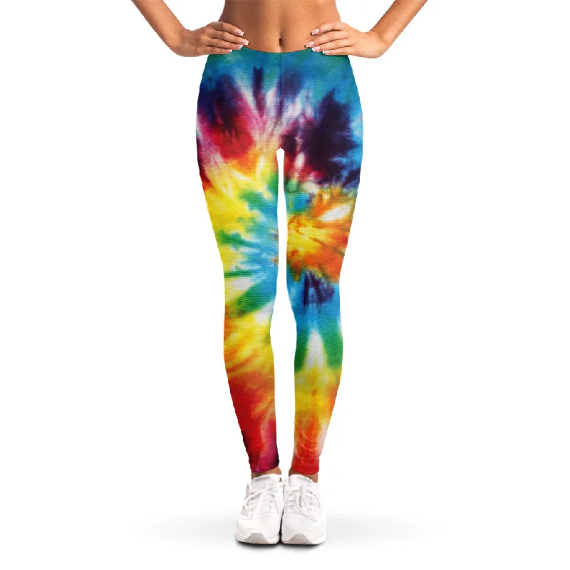 Colorful Tie Dye Print Women's Leggings