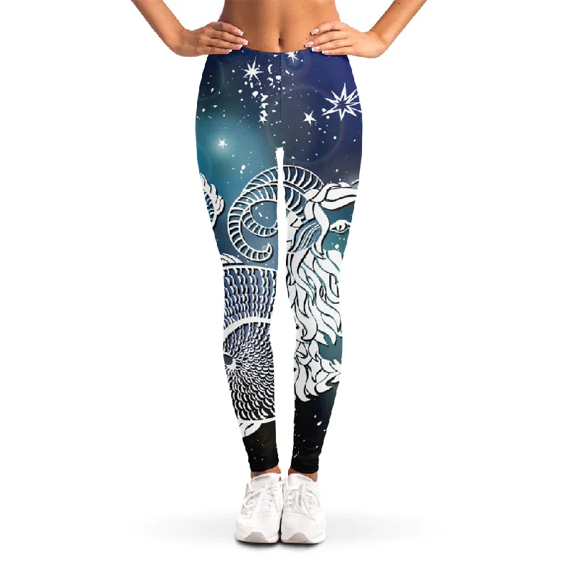 Constellation Of Capricorn Print Women's Leggings