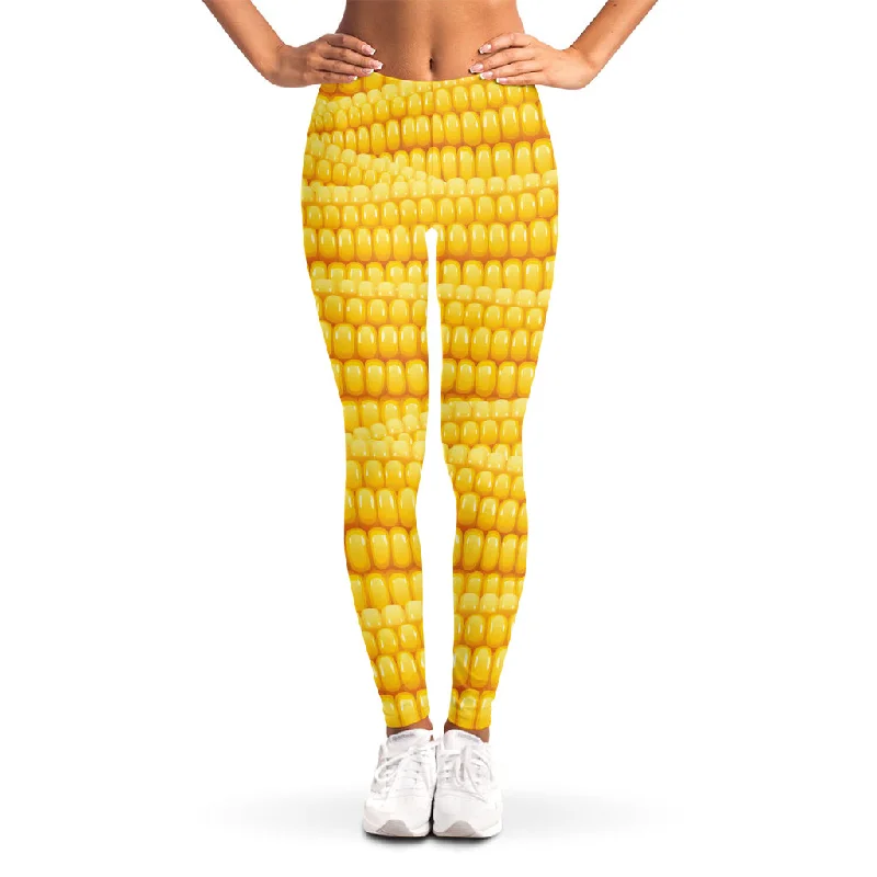 Corn Pattern Print Women's Leggings