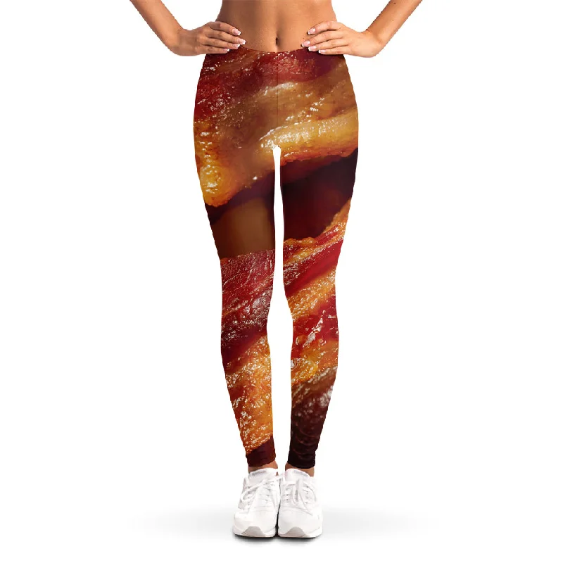 Crispy Bacon Print Women's Leggings