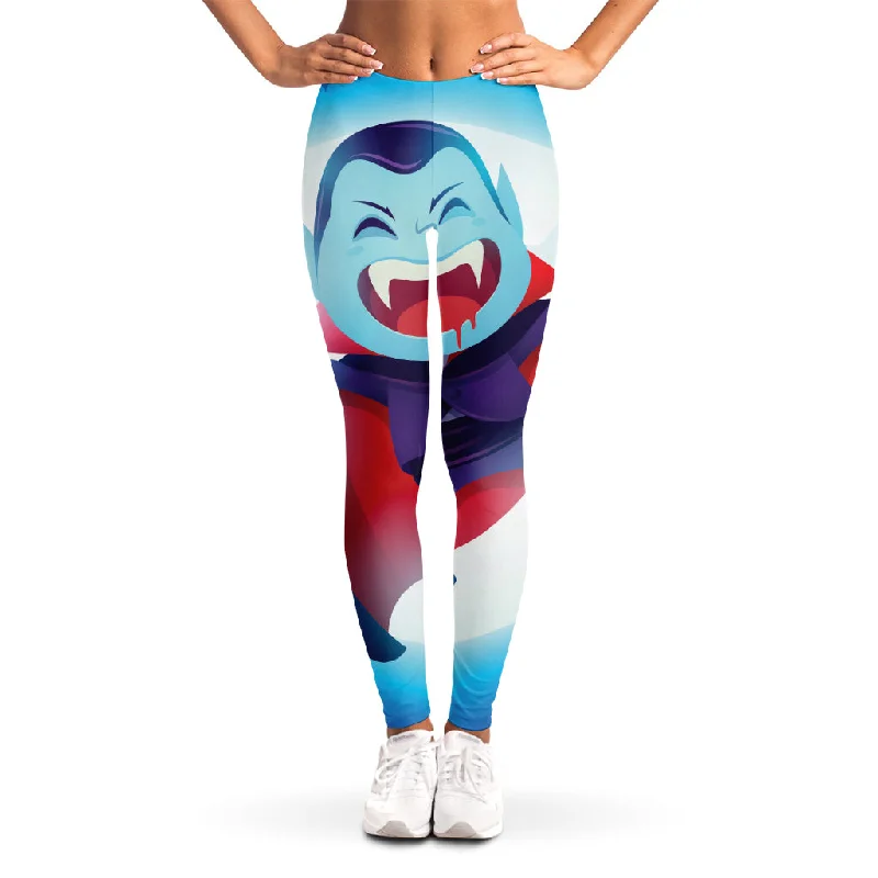 Cute Dracula Print Women's Leggings