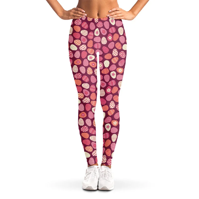 Cute Easter Eggs Pattern Print Women's Leggings