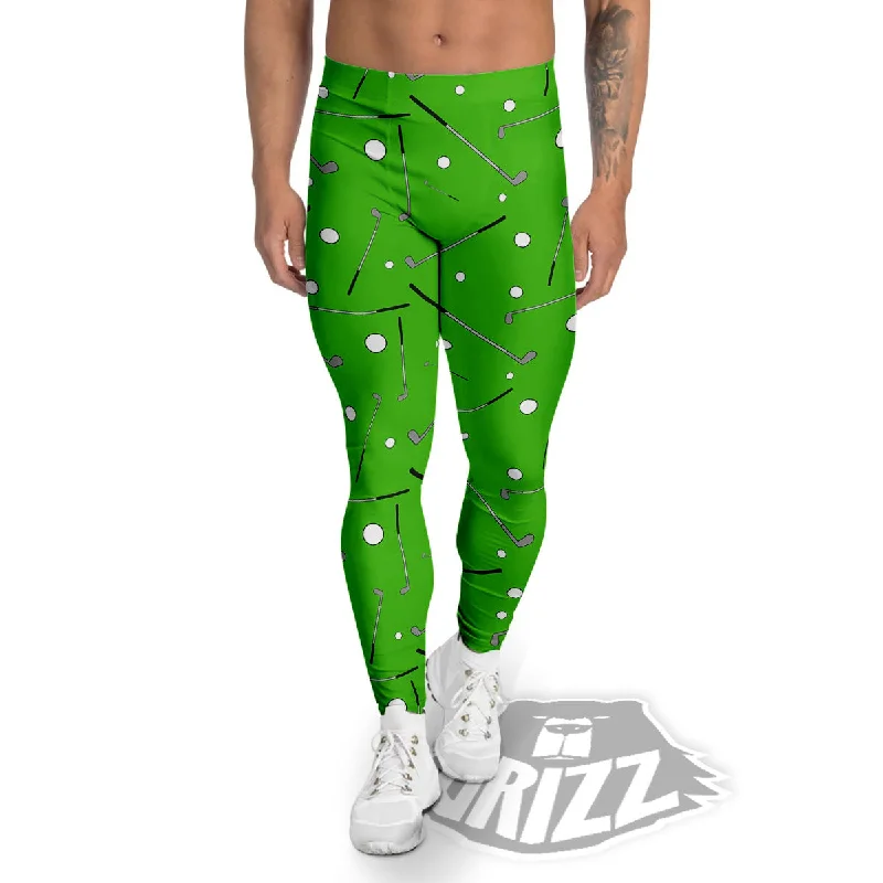 Special Buy Cute Golf Print Pattern Men's Leggings