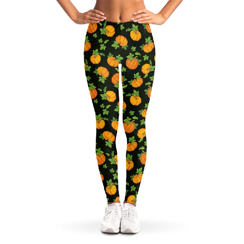 Cute Pumpkin Pattern Print Women's Leggings