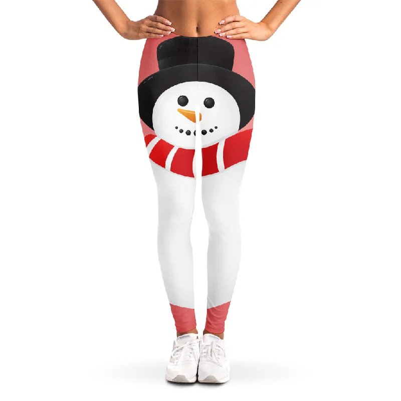 Cute Snowman Print Women's Leggings