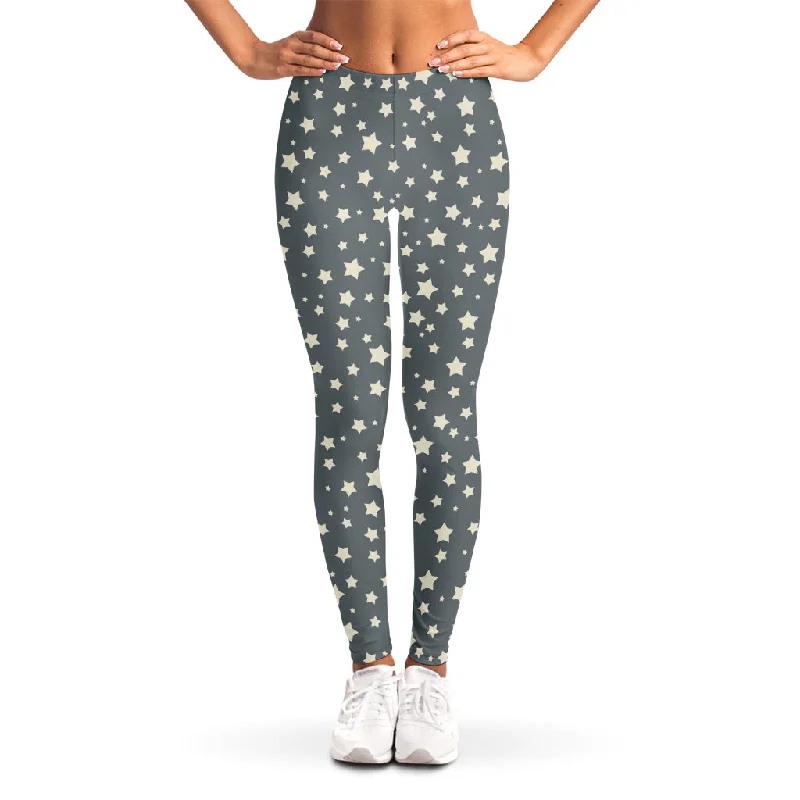 Cute Star Pattern Print Women's Leggings