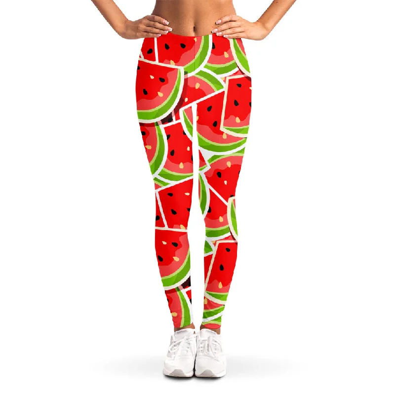 Daily Deals Cute Watermelon Slices Pattern Print Women's Leggings