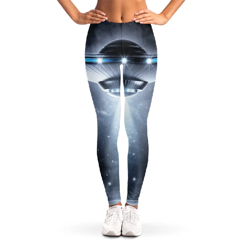 Dark Night UFO Print Women's Leggings