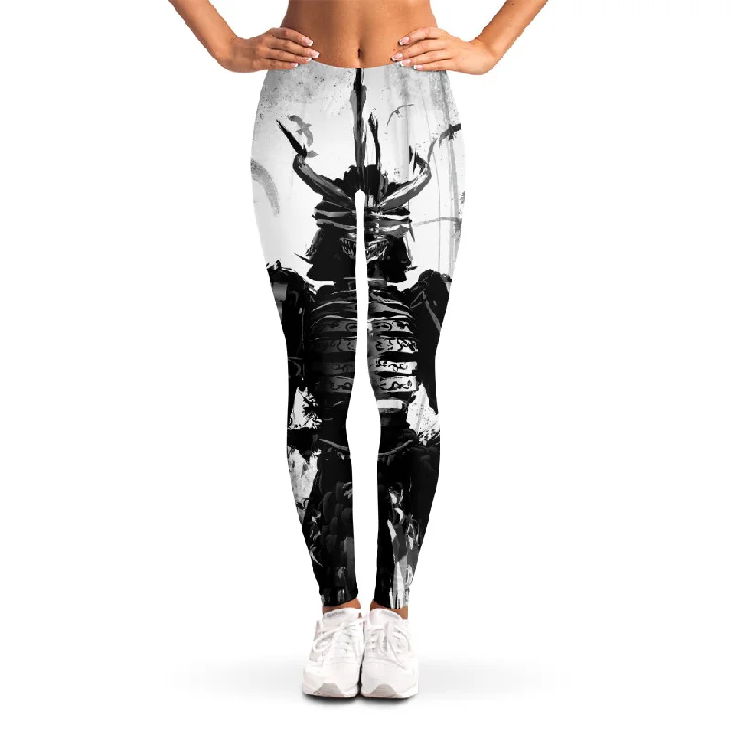 Demon Samurai Print Women's Leggings