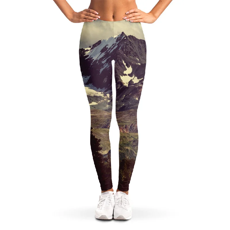 Denali Mountain Print Women's Leggings