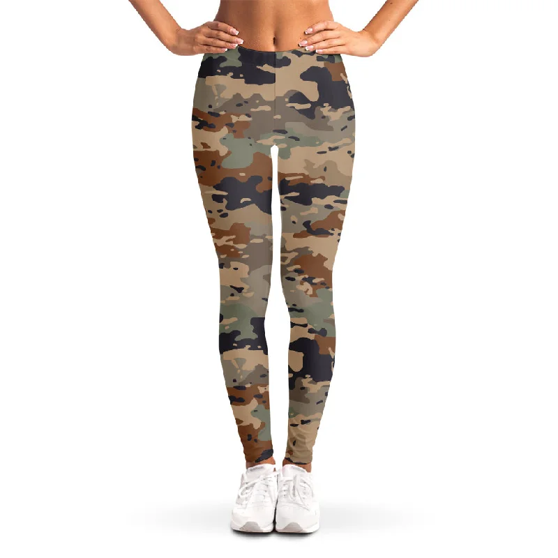 Friends and Family Sale Desert Camouflage Print Women's Leggings
