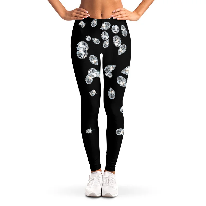 Diamond Gems Print Women's Leggings