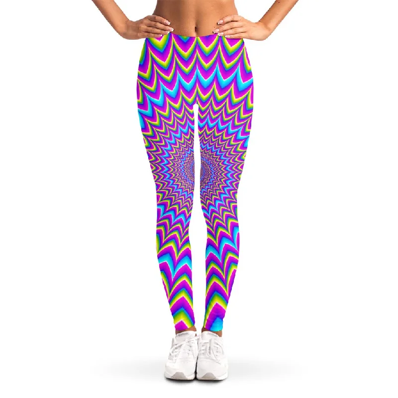 Buy More, Save More Dizzy Spiral Moving Optical Illusion Women's Leggings