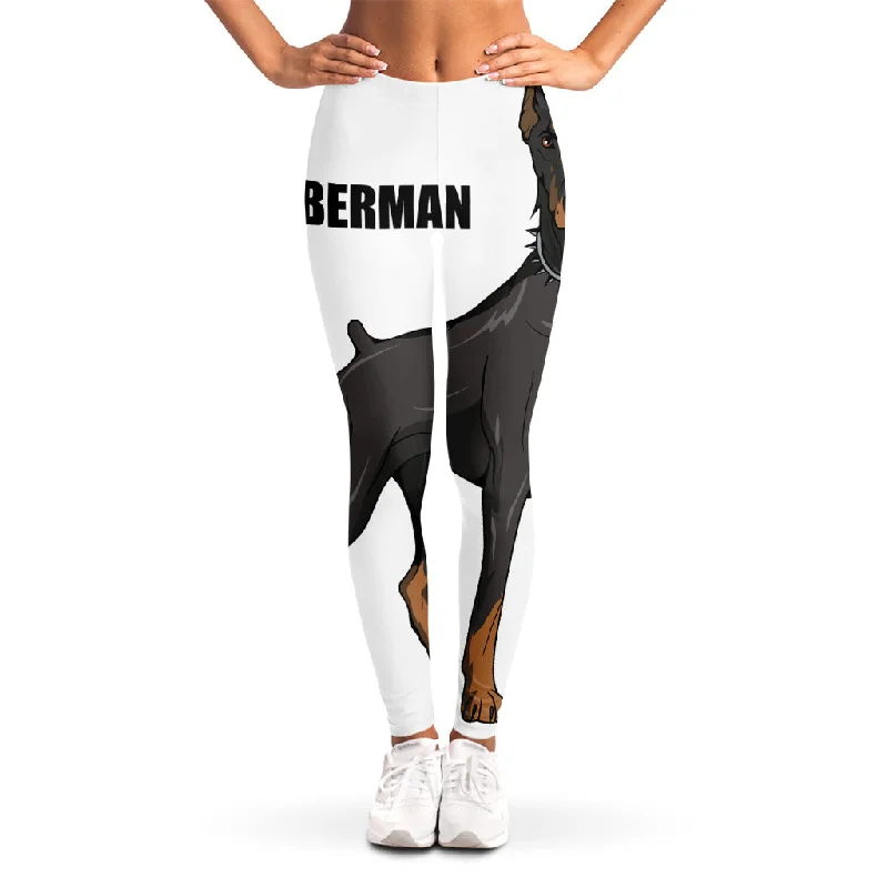 Doberman Pinscher Print Women's Leggings