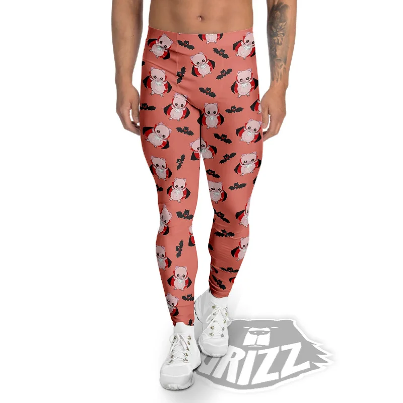 Unmissable Offer Dracula Pig Print Pattern Men's Leggings
