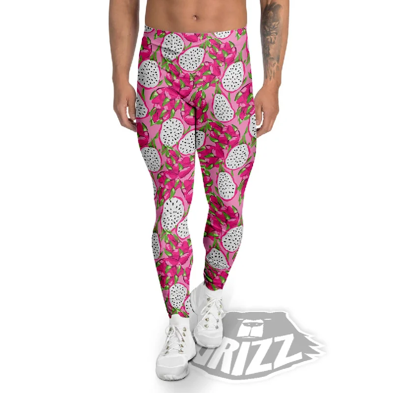 Savings Galore Dragon Fruit Print Pattern Men's Leggings