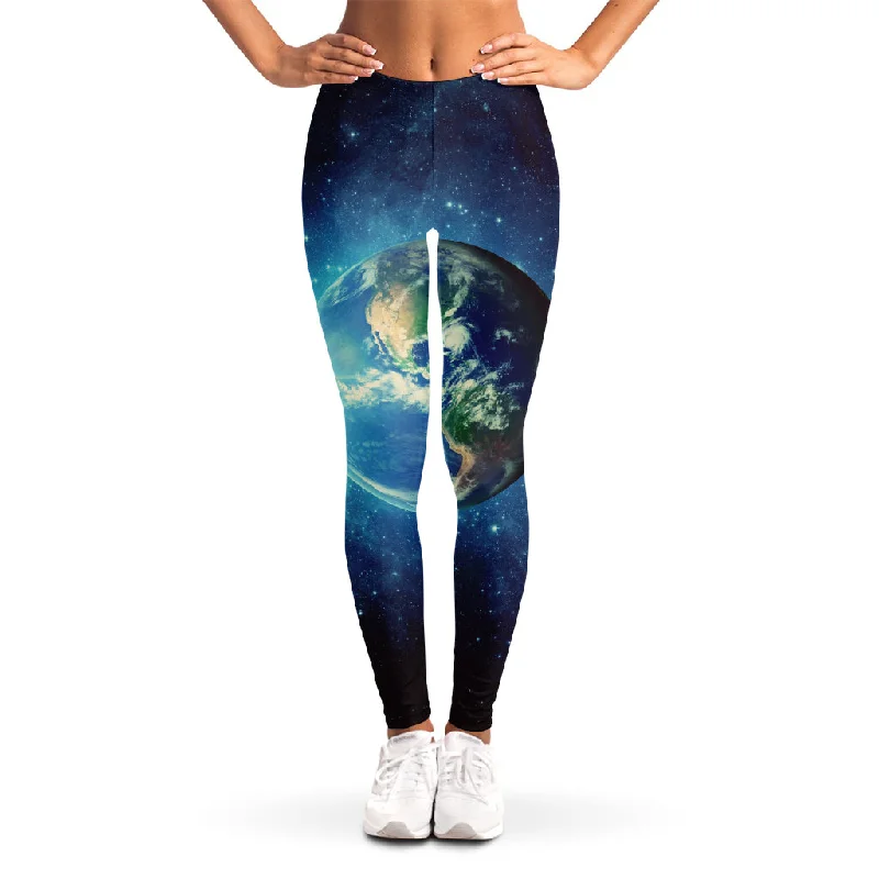 Earth And Space Print Women's Leggings