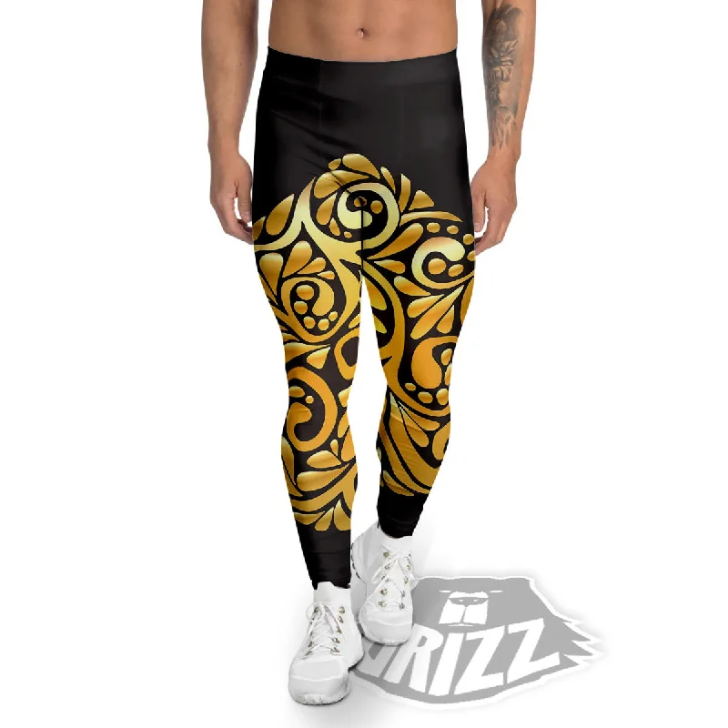 Epic Deals Easter Egg Gold Print Men's Leggings