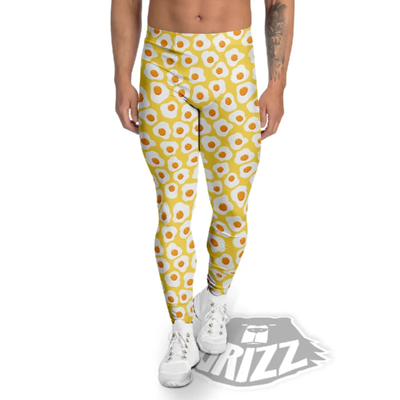 Deal Alert Eggs Print Pattern Men's Leggings
