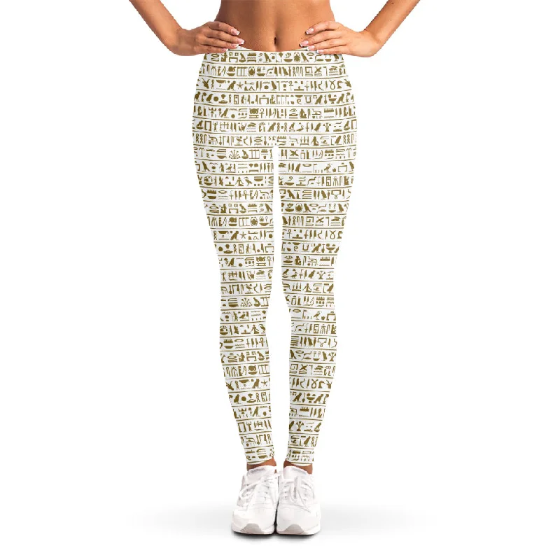 Egypt Hieroglyphs Pattern Print Women's Leggings