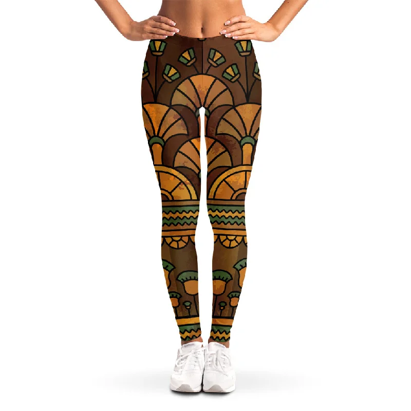 Egyptian Ethnic Pattern Print Women's Leggings