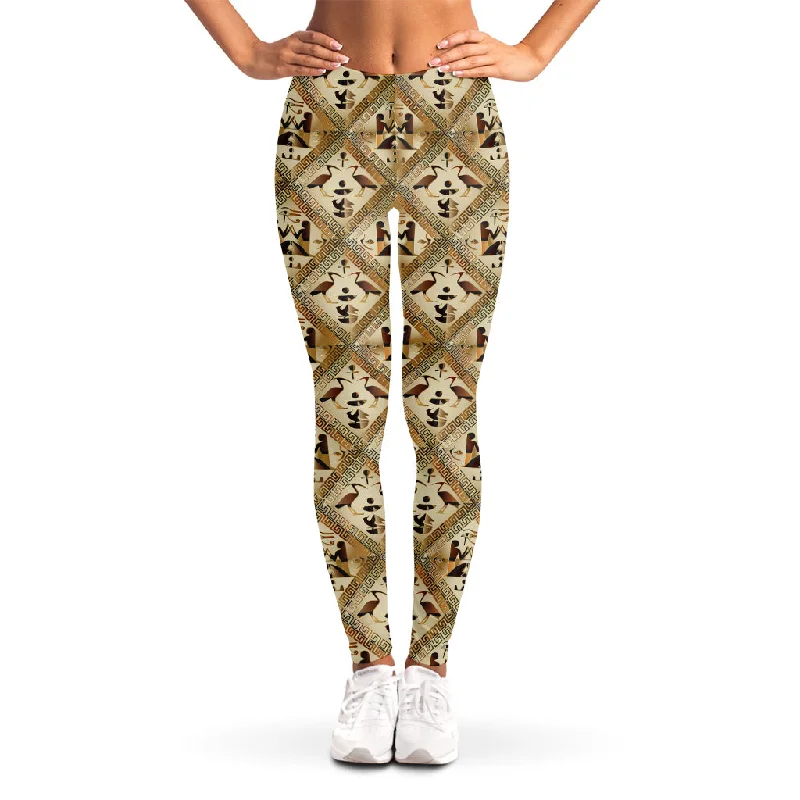 Egyptian Hieroglyphs Pattern Print Women's Leggings