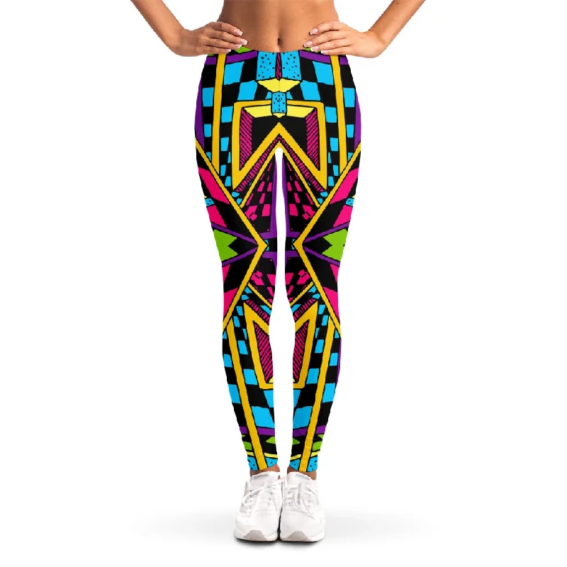 Value Deals Ethnic Psychedelic Trippy Print Women's Leggings