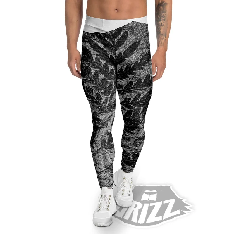 Exclusive Preview Fossil Fern Print Men's Leggings