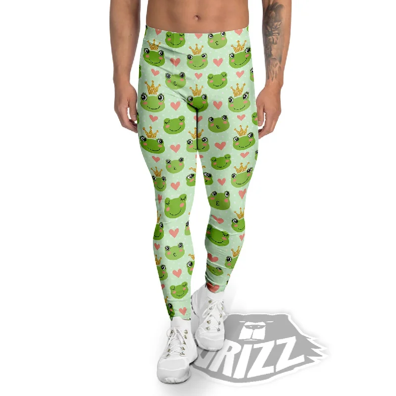 Year-End Sale Frog Cute Print Pattern Men's Leggings