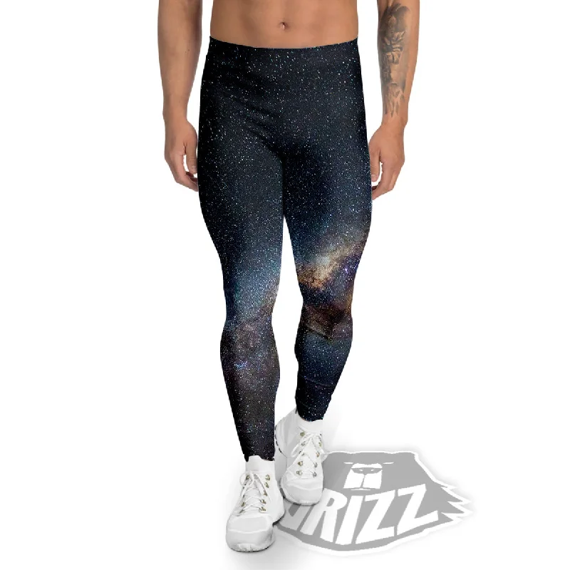 Special Savings Galaxy Space Dark Milky Way Print Men's Leggings