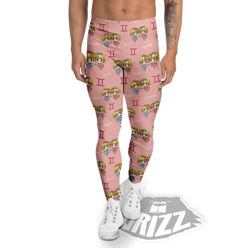 Best Deals Gemini Cute Cartoon Print Pattern Men's Leggings