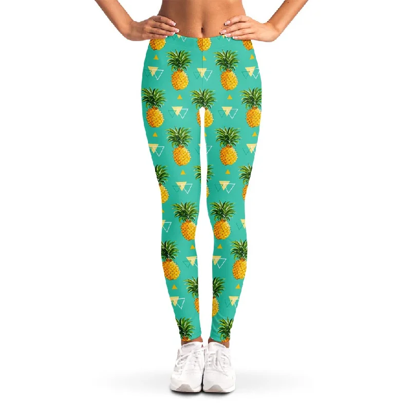 Huge Discounts Geometric Pineapple Pattern Print Women's Leggings