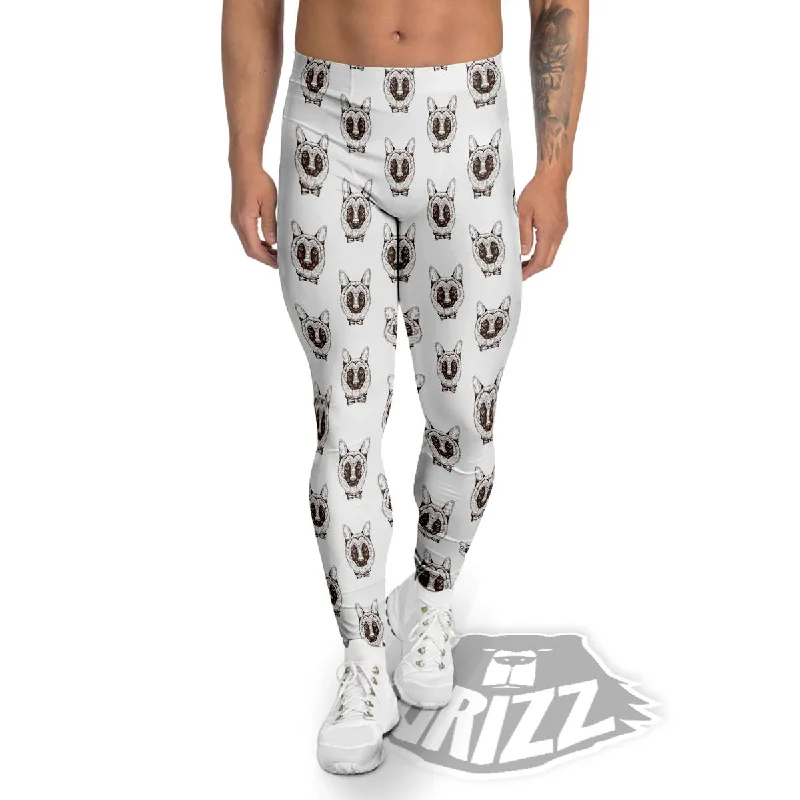 Overstock German Shepherd Drawing Print Pattern Men's Leggings