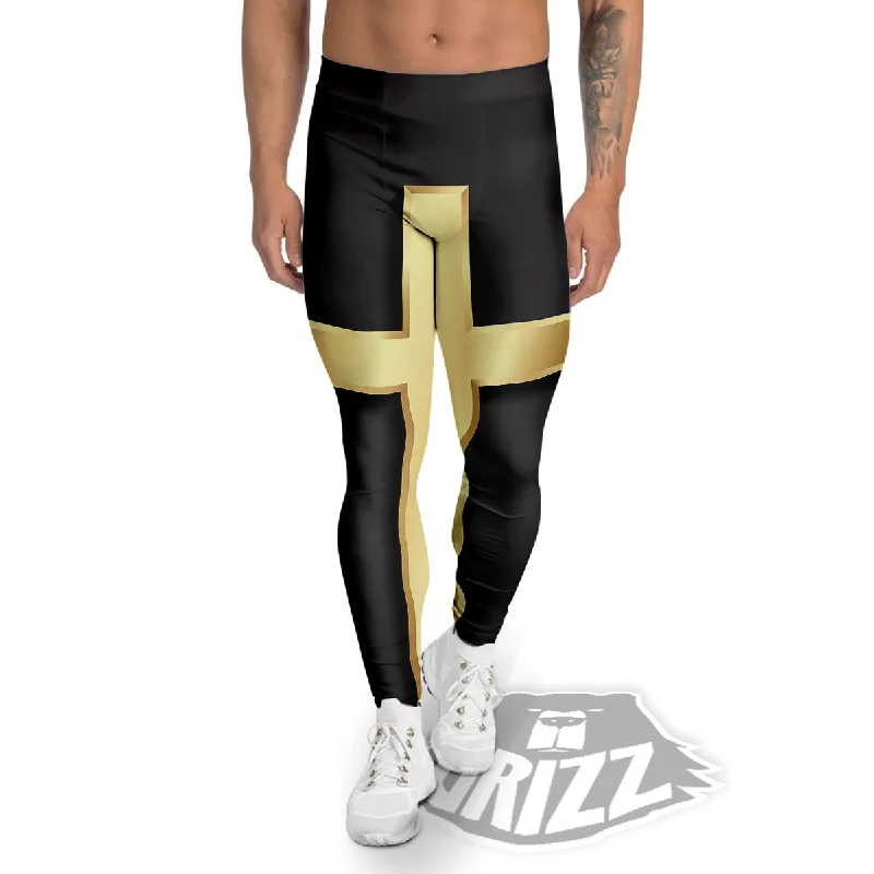 Golden Cross Classic Print Men's Leggings