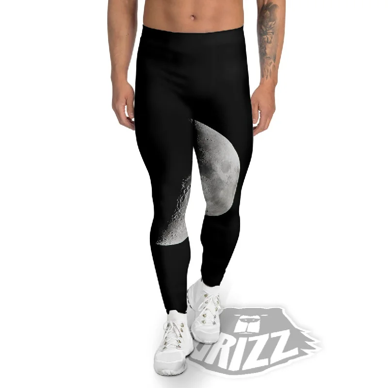 Special Price Half Moon Print Men's Leggings
