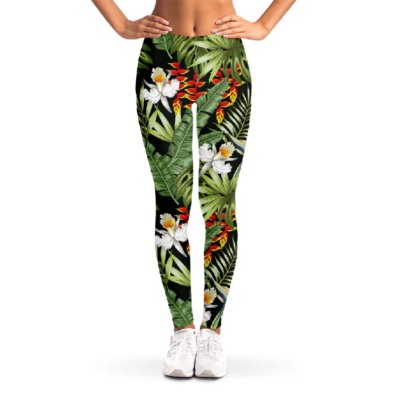 Crazy Deals Hawaii Tropical Plants Pattern Print Women's Leggings