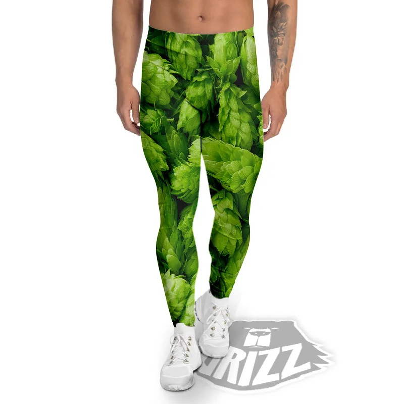 TIME-Limited Offer Hop Cone Fresh Print Men's Leggings